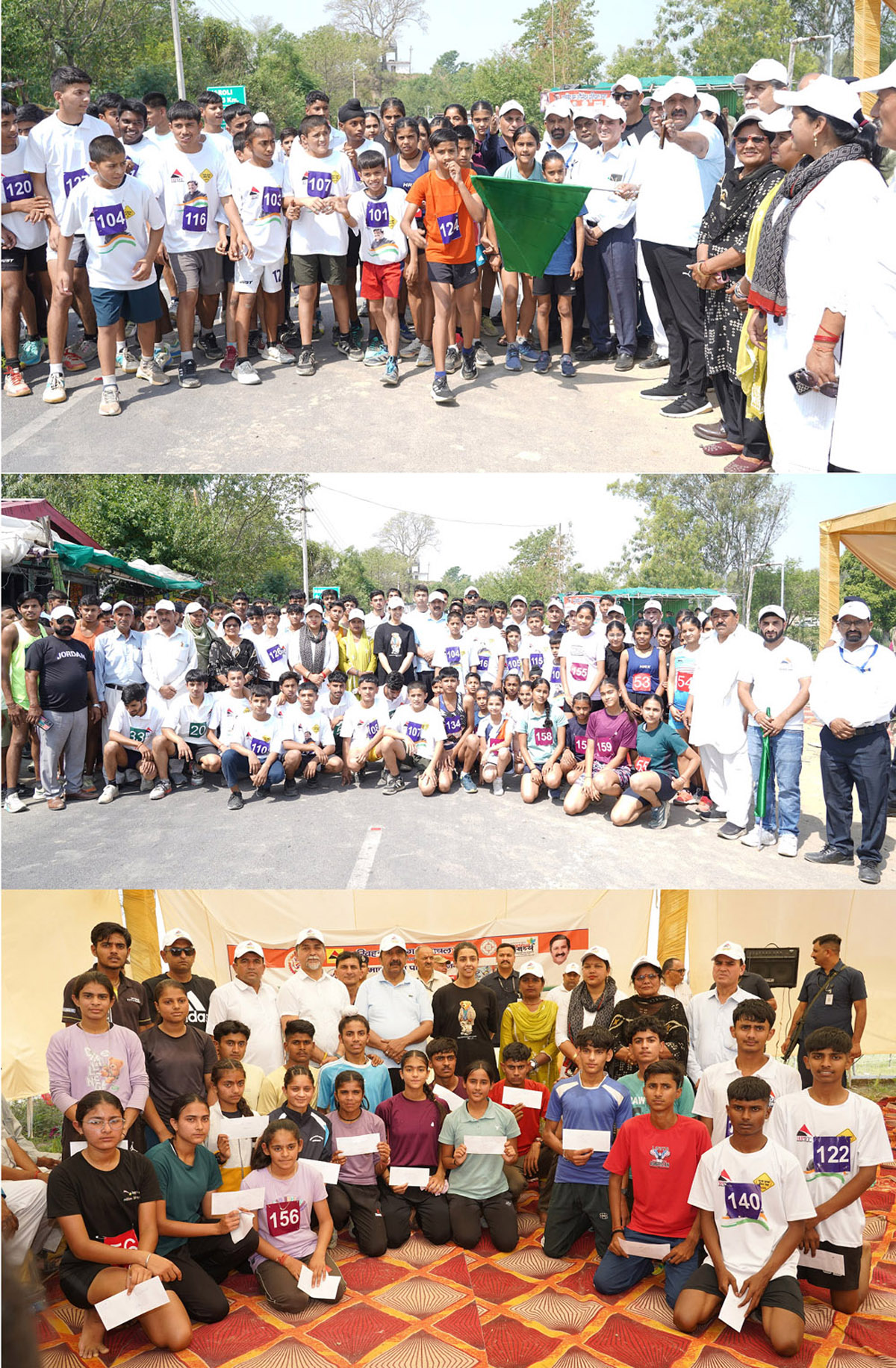"Haroli ran for de-addiction and road safety, Deputy Chief Minister flagged off".